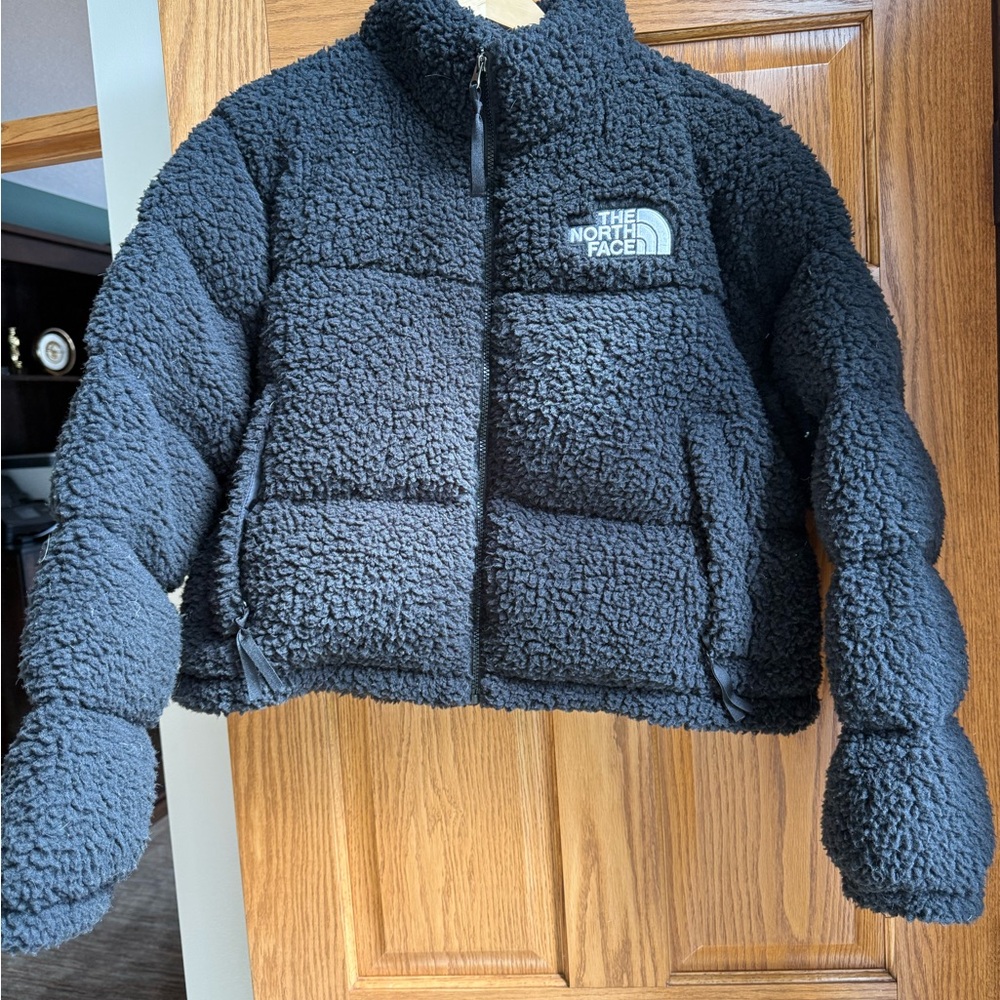 The North Face Black Cropped Sheerling Puffer Jacket